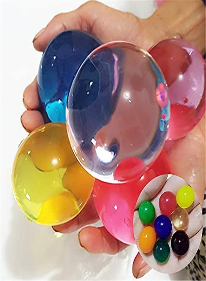 SSKR Crystal Round Jumbo Jelly Water Balls, Monster Rubber Jelly Beads Growing Orbezz - Pack of 80 Pcs | Jumbo Size - Image 4